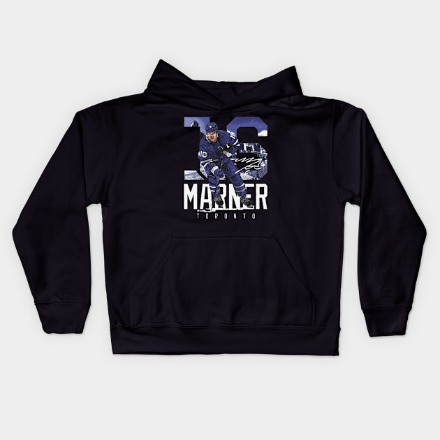 Mitch Marner Toronto Landmark Kids Hoodie by lavonneroberson